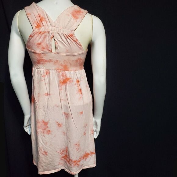 Soybu Pink & Orange Tie Dye Dress (Small) - Picture 4 of 5
